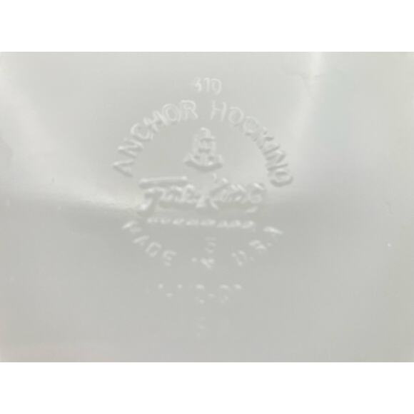 VTG Anchor Hocking Fire King Baking Casserole Pan Dish Hand Painted 10x6.5 - Picture 6 of 10